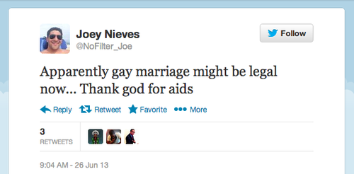 TheRagingDude's tweet photo. Only now just seen this tweet. How mentally fucked do you have to be to say this? What a VILE waste of human DNA. http://t.co/KZWNl8Ogkv
