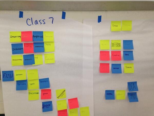abigail_marks's tweet photo. "Deciphering hidden pen love" - excerpt from class 7's first day poem! # newtownhs http://t.co/4HqTFYD3Q0