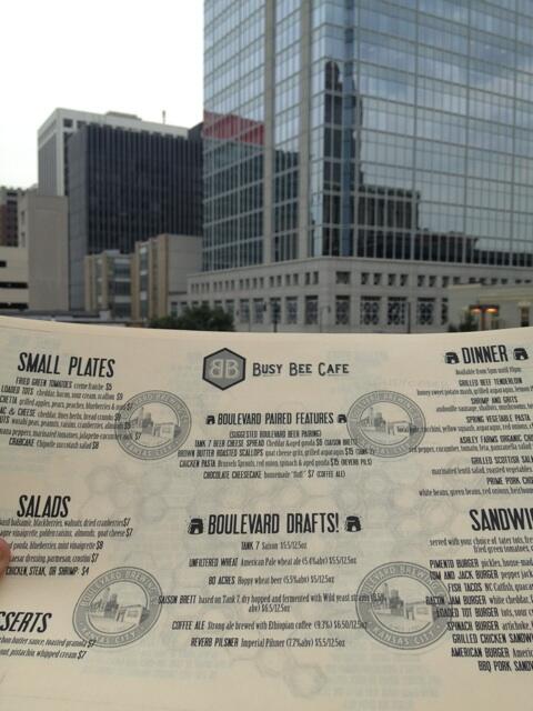 youngheartsral's tweet photo. @Boulevard_beer pairing menu! For #raleighbeerweek2013! @mdmchef killed it! http://t.co/hJRjggdiF3
