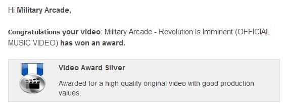 Thank you <a href="/BEAT100/">DiscoDieter</a> 

Check out the video that won the award here!
youtu.be/q1Wg7miiSe0