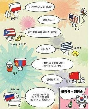 mycheonan's tweet photo. 요즘 온라인에서 뜨거운 화제네요!
나라별 해장국 문화,....
우리나라는 사진처럼 쫌 특이하네요...(공감가는 부분) http://t.co/16g0OBIcgj