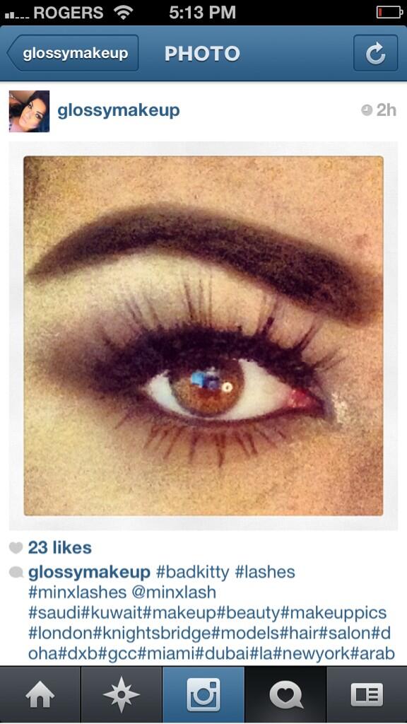 Minxlash's tweet image. Beautiful BadKitty #minklashes on @glossymakeup 😍 #beauty #makeup #makeuptalk #eyes #mua #cosmetics