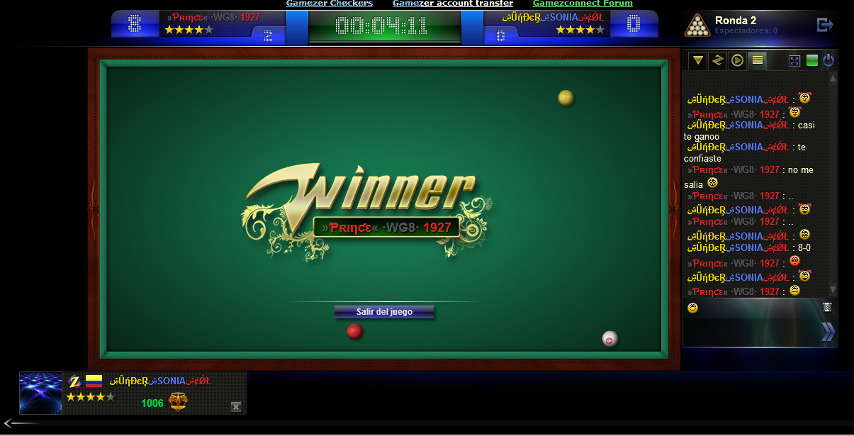 GAMEZER V6 Billiards 2012 