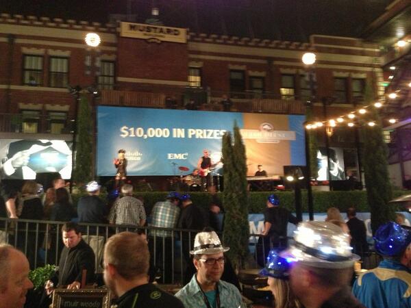 EMC ... They do love the blinky hats ...