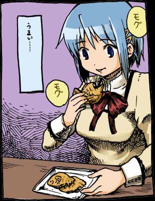 孤独のグルメの一コマをさやかちゃんで描いた 
