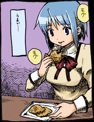 孤独のグルメの一コマをさやかちゃんで描いた 