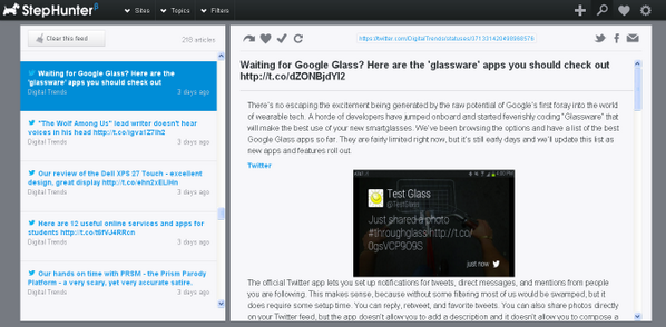 Step_Hunter's tweet image. #StepHunter new feature: Twitter support. Read twitts via StepHunter without opening links stephunter.com