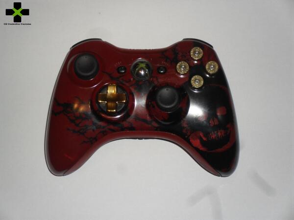ozcontrolcustom's tweet image. My controller has actual bullets in it. Does yours? If not contact us for some bullet buttons.