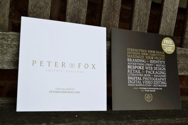 PeterfoxDesign's tweet image. Thrilled with my &apos;Silk Square&apos; flyers from @solopress highly recommended!