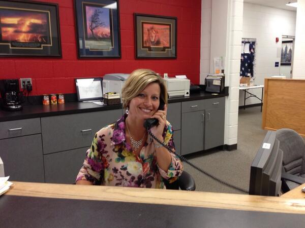 northmiddlestar's tweet image. Goal: 2,000 cans of food collected by Friday. Prize: Mrs. Bailey wears a football helmet to work! #battleofbridge