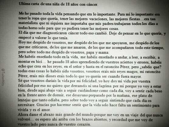 TuiterHits's tweet photo. Quiero que todos leáis esto, a mi me ha hecho llorar... http://t.co/xb0u8nC1LI