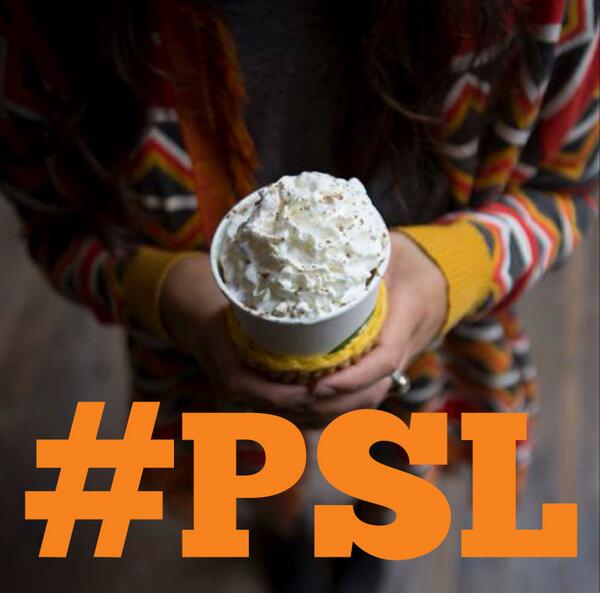 StarbucksCanada's tweet photo. Psst.. have you heard? Pumpkin Spice Latte is back! #PSL http://t.co/Ct22dacVOY