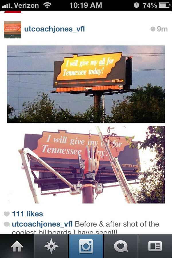 UCCoachStrip's tweet photo. T-2 days til kickoff. Check out new billboard   #GBO http://t.co/OoynKBa6qh