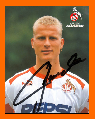 Carsten Jancker Foto Bayern München 1999-00(8) Original Signiert