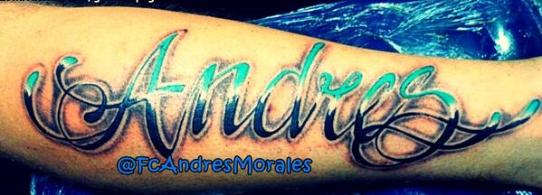 FcAndresMorales's tweet photo. :D  Mira como para tatuarnos así ahahahha @esAndresMorales http://t.co/pTcAIn24kA