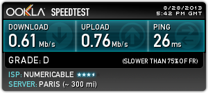 frabeth's tweet photo. #89258921#. Ce soir, Mon débit internet est exécrable (0.76 mb, par éthernet). Est-ce normal ? http://t.co/BgzbGGltNy