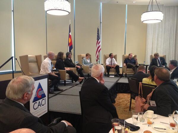At CACI Federal Affairs lunch with Colorado's Congressional delegation.