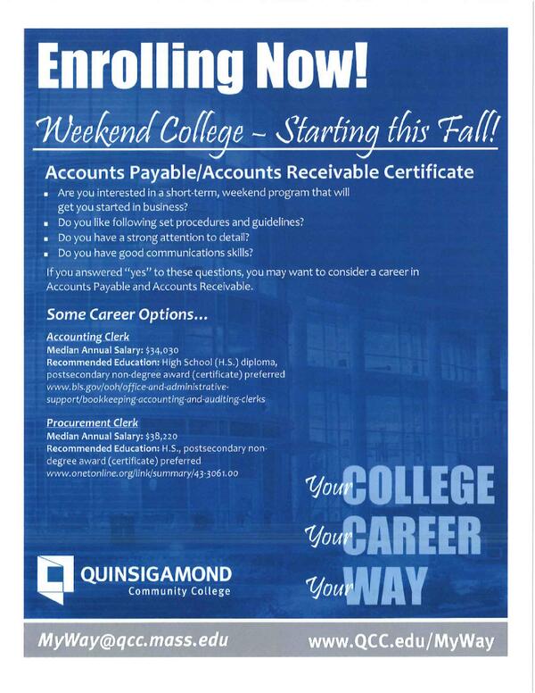 Are you busy and looking forward to going back to school! Check out the Weekend College program at QCC!