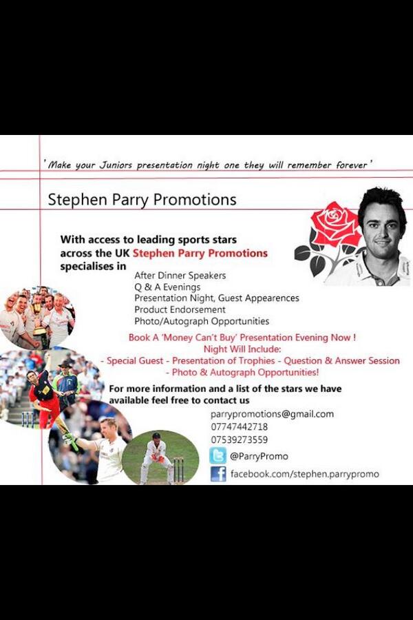 Parry Promotions (@parrypromo) on Twitter photo Attention all cricketers please RT & share #ParryPromo <a href="/Stevenjcroft/">Steven Croft</a> <a href="/kylehogg22/">Kyle Hogg</a> <a href="/PJHorton20/">Paul Horton</a> <a href="/karlos173/">Karl Brown</a> <a href="/gazcross07/">gareth</a> Attention all cricketers please RT & share #ParryPromo <a href="/Stevenjcroft/">Steven Croft</a> <a href="/kylehogg22/">Kyle Hogg</a> <a href="/PJHorton20/">Paul Horton</a> <a href="/karlos173/">Karl Brown</a> <a href="/gazcross07/">gareth</a>