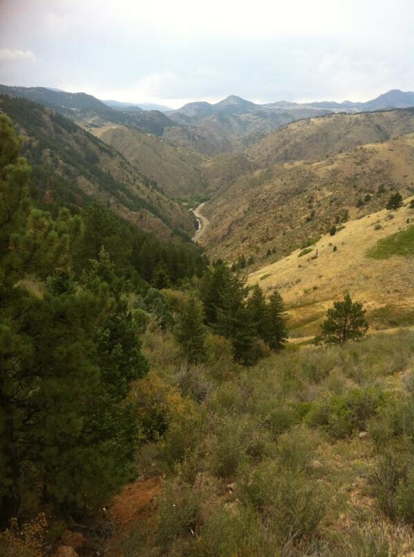 mfolan's tweet image. Great view from the Colorado mountains.