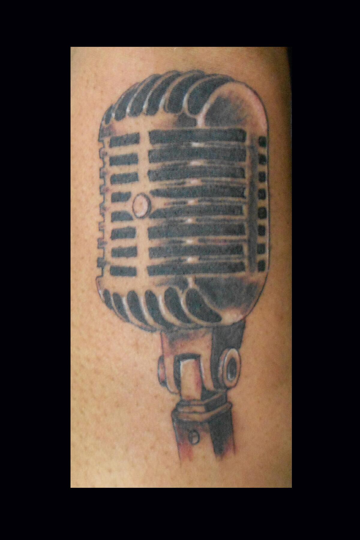 101 Best Microphone Tattoo Ideas You Need To See  Outsons