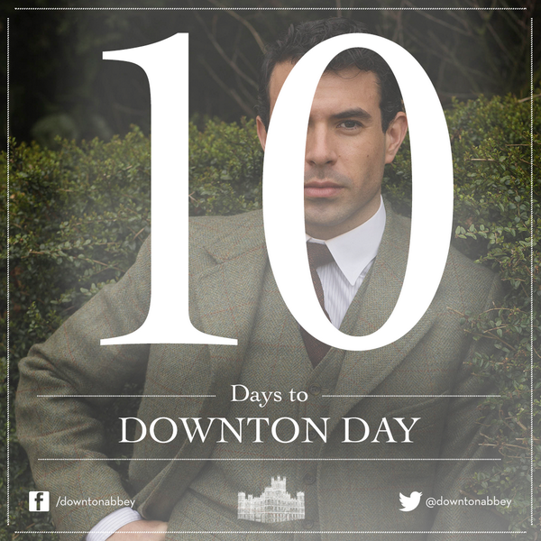 DowntonAbbey's tweet photo. 10 days to #DowntonDay! #CountDownton #Downton http://t.co/l8EKlZMxFD