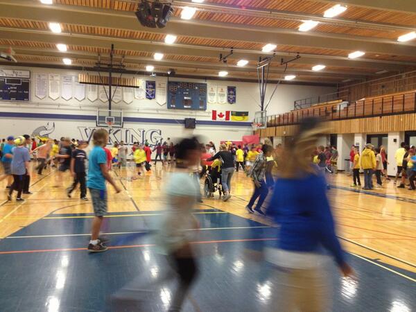 nbchs's tweet photo. The grade 8s are getting #gymblast off to a great start! http://t.co/jCMvBYcpkO