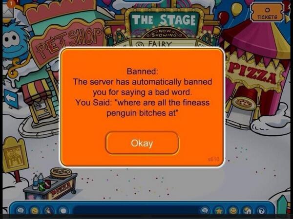 Resultado de imagen para you are banned club penguin