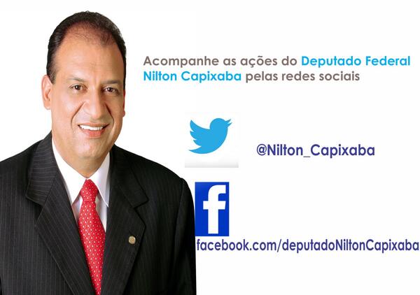 Acompanhe as minhas ações parlamentares -Curta a FAN PAGE: facebook.com/deputadoNilton…    Abraço!