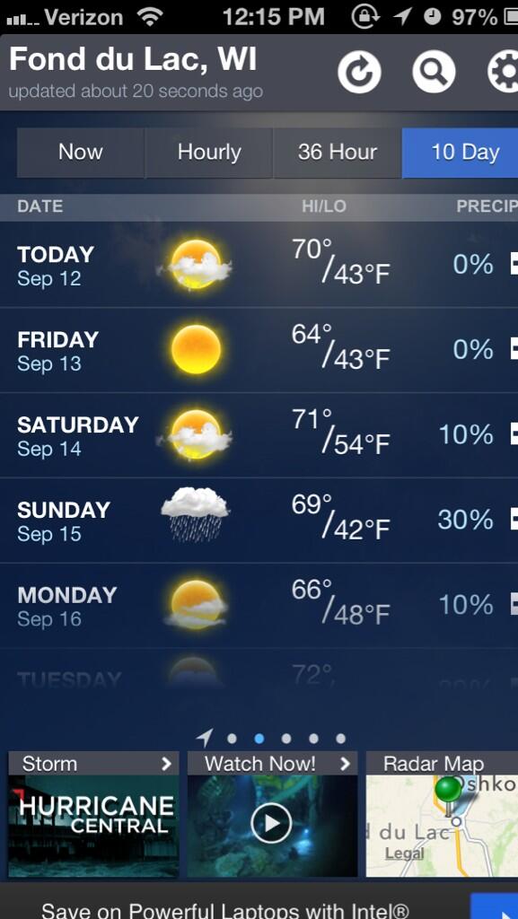 sarah_weiler's tweet image. Now this is my kind of weather! #imreadyforfall #ihatesweating