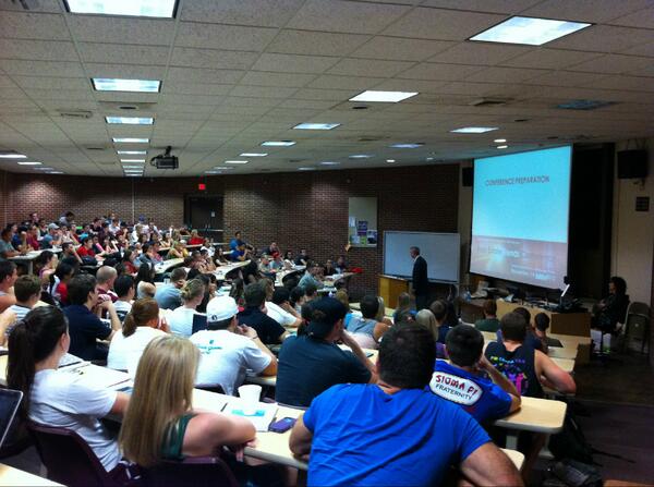 THANK YOU John Crossman with <a href="/CrossmanCo/">Crossman & Company</a> for speaking with our students and helping them prepare for the conference!