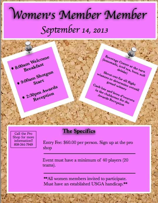 SummitHillsCC's tweet photo. It's the ladies turn this weekend! September 14th will be our Women's Member Member! #ladiesturn #girlsgolf http://t.co/sIpZqmx6ck