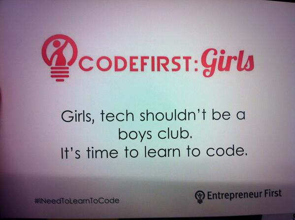 ludavieslondon's tweet image. &quot;Coding is a creative process&quot; @EntreFirst #codefirstgirls #ineedtolearntocode @Level39CW