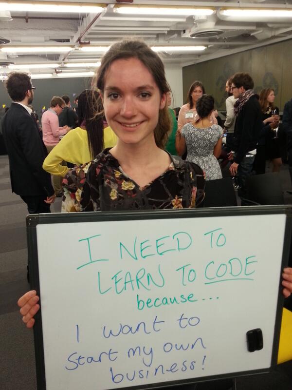join_ef's tweet image. At Code First: Girls summer party w/ Sophie. &apos;I need to learn to code to start my own business.&apos; #ineedtolearntocode