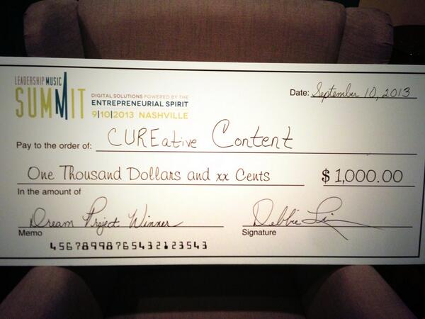 RT @cureative: Winner!  Thanks so much <a href="/LMDigitalSummit/">LMSummit</a>  for the opportunity to present!