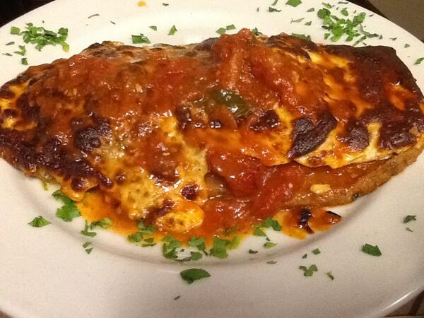 CarlosCucina's tweet photo. Eggplant Cristiano :) http://t.co/J9gPqG7S6Z