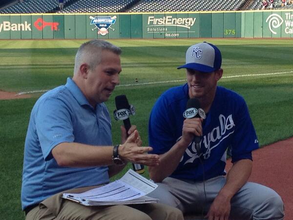 Royals's tweet photo. Donnie Joseph joins @goldbergkc for #RoyalsLive right now on #FSKansasCity http://t.co/r4fL6NXJfE
