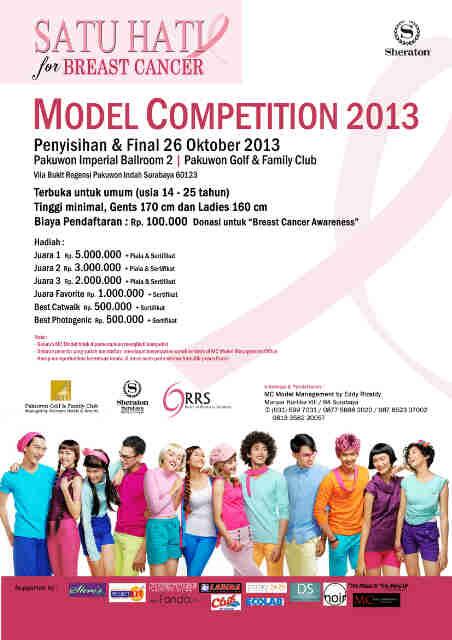 Join "MODEL COMPETITION 2013" and get free modeling class every saturday start this september! Message me for info