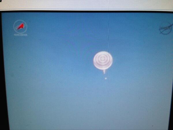 Astro_Nicole's tweet image. Soyuz capsule in sight and continuing descent.  #Exp36 Pavel, Chris &amp;amp; Sasha almost home!