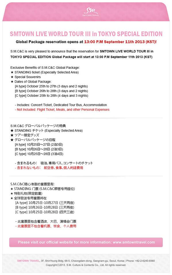 SMTOWN LIVE WORLD TOUR III in TOKYO SPECIAL EDITION Global Package