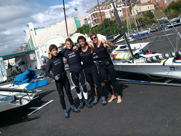 TACTIC_av's tweet image. Los regatistas de Cantabria y ESP en #49er a tope para su 2° día de pruebas en #TESTEVENT13 @SANTANDER2014ES Ánimo!