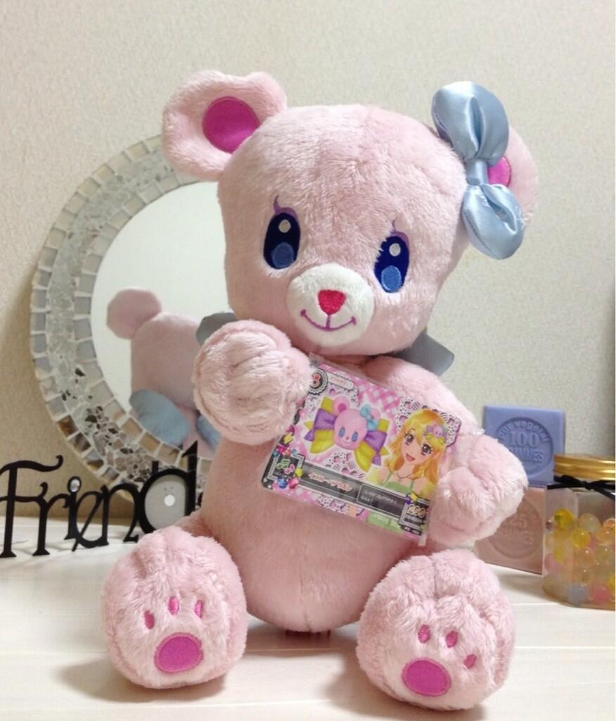 約28cm ☆ アイカツ エンジェリーベア ぬいぐるみ だきしめ