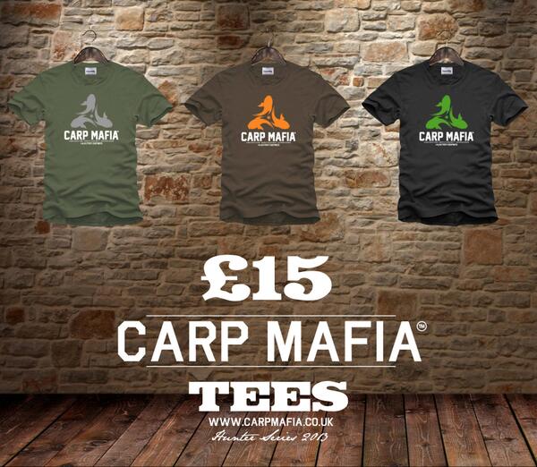 carpmafia's tweet photo. Get bankside in style with the new Carp Mafia logo tee @ £15. http://t.co/Op3nJl5u4B #undisputedheavyweightchampions http://t.co/ciK6MQKKVe
