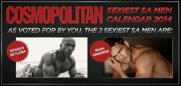 MissLisa_G's tweet image. Shout out to @mosasetlaba brother on making the #Cosmo2014 calendar! Go Setlaba family ☺