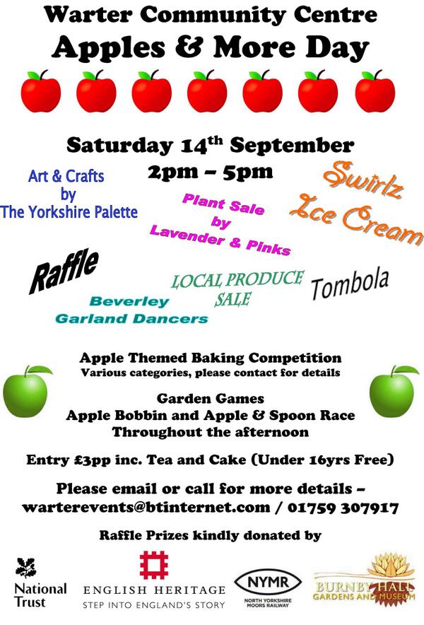 yorkspalette's tweet image. Come support our village event! ;o)) @debbiebahn @farmerphill1983 @MikeExplorer @v_t_y_wolds @YorkshireWolds