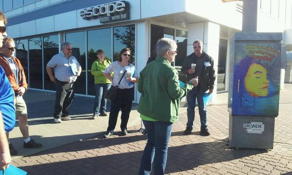 Our 3rd stop, one of 9 utility cabinets that have been wrapped between 2012 &amp; 2013. 99ave &amp; 101st #TPTP2013