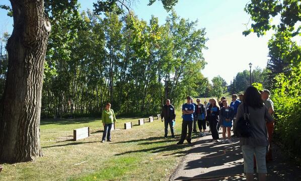 Quick stop on the park tour in Heritage Tree Grove #TPTP2013