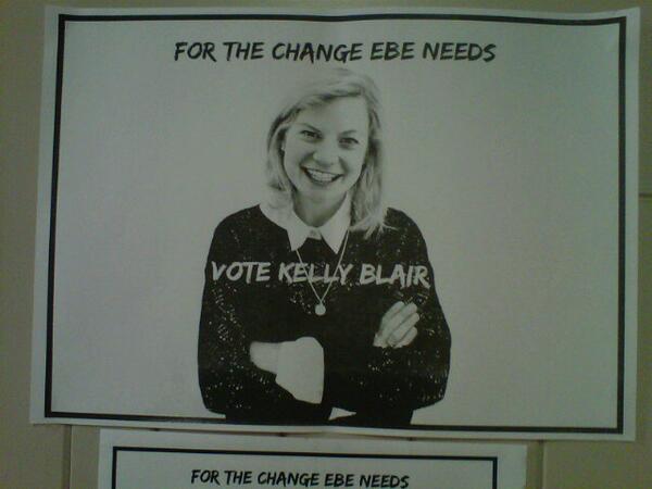 tABElloyd's tweet photo. One of @tABElloyd's favourites! Kelly Blair hooking it up on campus. #soproudlikeamum #kellytonyblair #EBE http://t.co/uOqrNN4y8m
