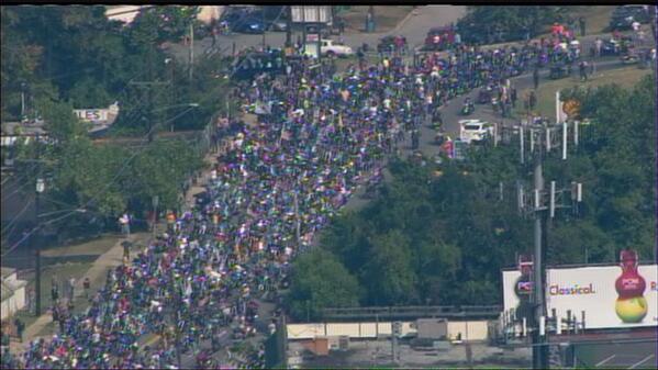 michellemalkin's tweet image. ==&amp;gt;MT @einfal VID: Bikers involved in crash during #2MBikers to DC ride on.wusa9.com/15kg1ET   via @wusa9 #Prayers