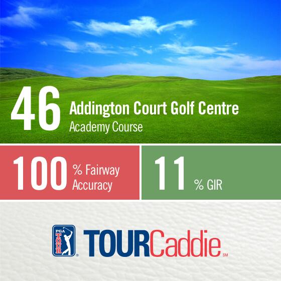 Shot 46 at Addington Court Golf Centre shotzoom.com/r/20547931519 #TourCaddieApp